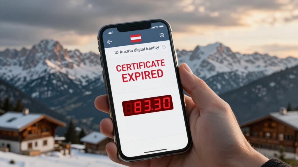 Продление сертификата ID Austria 2026